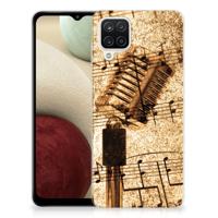 Samsung Galaxy A12 | Siliconen hoesje | met foto Bladmuziek - thumbnail