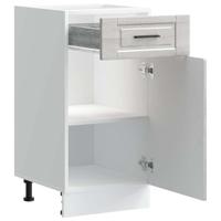 Keuken onderkast "Porto" bewerkt hout grijs sonoma eiken - thumbnail