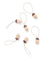 HEMA Kersthangers hout - 6 stuks (bruin) - thumbnail