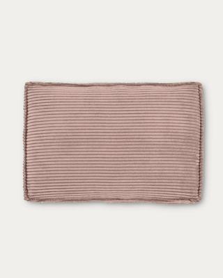 Kave Home Kussen 'Blok' Rib, 40 x 60cm, kleur Roze Kave Home Kussen 'Blok' Rib, 40 x 60cm, kleur Roze