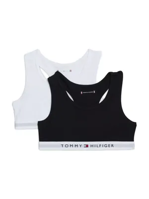 Tommy Hilfiger 2-pak meisjes Top - Katoenen meisjes bralette - Intense power