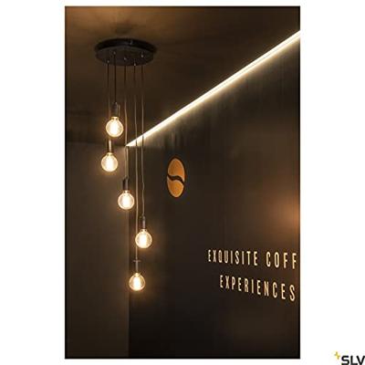 FITU vijfvoudig rozet zwart plafond