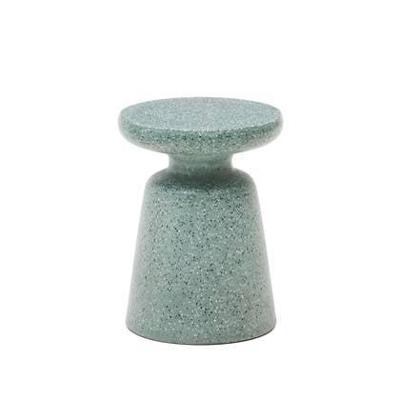 Kave Home Ronde Bijzettafel 'Mesquida' Terrazzo, 39cm, kleur Groen