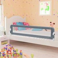 VidaXL Bedhekje peuter 180x42 cm polyester grijs - thumbnail