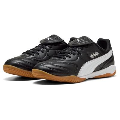 PUMA King Liga Zaalvoetbalschoenen (IN) Zwart Wit Zilver