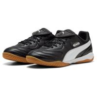 PUMA King Liga Zaalvoetbalschoenen (IN) Zwart Wit Zilver - thumbnail