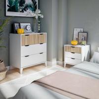 Ladenkast Forés Wit Natuurlijk 70,5 X 40 X 76 CM - thumbnail