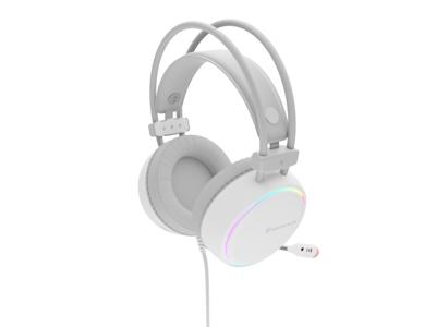 Genesis Hoofdtelefoon met microfoon Neon 613, wit, meerkleurig