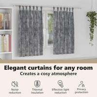 VidaXL Velvet gordijnen met gordijnen 2 pcs grijs 140 x 140 cm fluweel - thumbnail