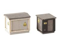 NOCH 14639 N set van 2 transformatorhuisjes Bouwpakket - thumbnail