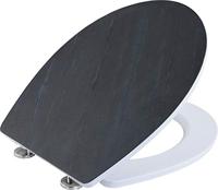 Cornat wc-bril duroplast sc steen zw - ksdsc240 - thumbnail