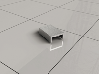 Wiesbaden Afdekkapje Slim tbv Muurprofiel RVS - thumbnail