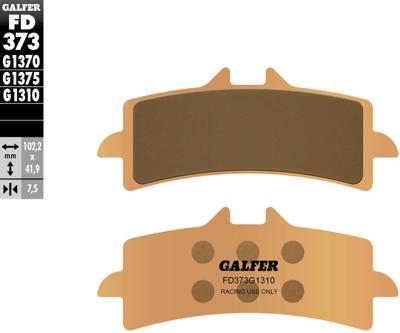 GALFER remblokken "fd373 brake pad fd373 g1310 sint.metal rac.pro.