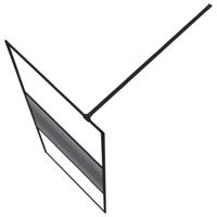 VidaXL Inloopdouchewand 80x195 cm transparant esg-glas zwart - thumbnail
