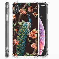 Apple iPhone X | Xs Case Anti-shock Pauw met Bloemen - thumbnail