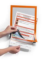 Durable Magneetkader | DIN A4 ORANGE | zelfklevende rugfolie | 2 stuks - 487209 487209 - thumbnail