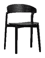 WOOOD Eetkamerstoel 'Cras' Essen, kleur Zwart - thumbnail