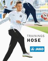 JAKO 8495K Trainingsbroek Active Kids - Zwart/Wit - 140 - thumbnail