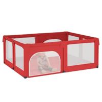 Babybox met 2 deuren oxford stof rood - thumbnail