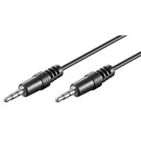 Goobay 3,5 mm jack kabel (zwart, 2,5 meter, stereo) - thumbnail