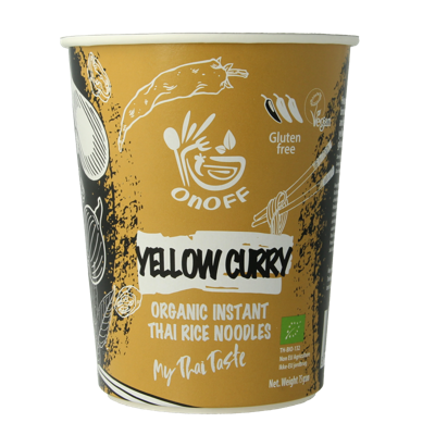 Instant noodlesoup yellow curry bio 75 Gram