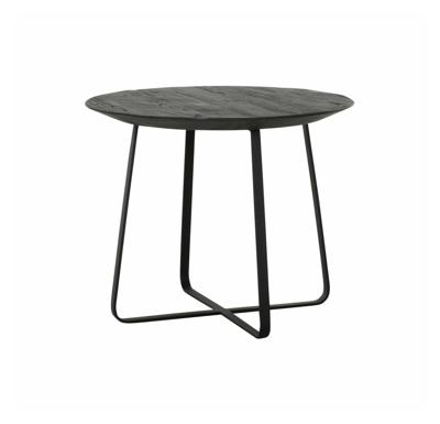 DTP Home Salontafel 'Neptunes' Teakhout, 50cm, kleur Zwart DTP Home Salontafel 'Neptunes' Teakhout, 50cm, kleur Zwart