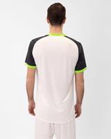 JAKO 4224 Shirt Iconic Km - Wit/Zwart/Fluogroen - S - thumbnail