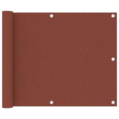 VidaXL Balkonscherm 75x700 cm oxford stof terracotta