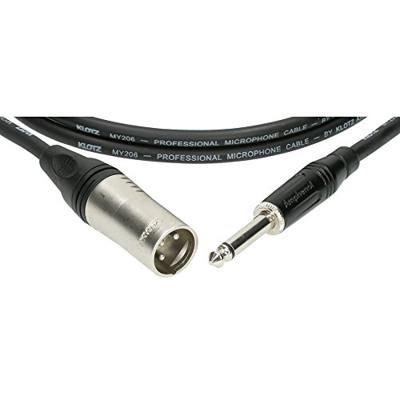 Klotz M1MP1K1000 microfoonkabel 3p male XLR - 2p 6.35mm jack 10m