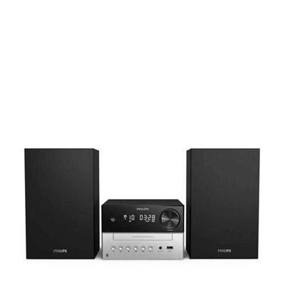 PHILIPS M3205/12 Stereo-installatie met Bluetooth, Microsysteem (FM Radio, USB, MP3-CD, USB-poort voor Opladen, 18 W, Basreflex-luidsprekers, Digital Sound Control) - 2020/2021 Model