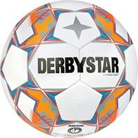 Derbystar Voetbal Stratos V23 Light 1043 wit blauw oranje - thumbnail