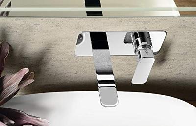 Wastafelmengkraan Inbouw Sapho Spy 1-hendel Uitloop Recht 19 cm Chroom Sapho