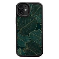 iPhone 11 zwarte case - Monstera leaves - thumbnail