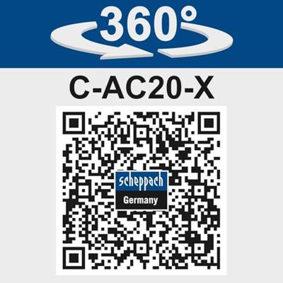 Draagbare compressor - SCHEPPACH - 20V IXES - LED-display - 7 balken - 6 toegang inbegrepen - zonder batterij of lader - C-AC20-X Draagbare compressor - SCHEPPACH - 20V IXES - LED-display - 7 balken - 6 toegang inbegrepen - zonder batterij of lader - C-AC20-X