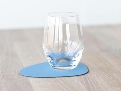 LIND DNA - Glass Mat Curve - Onderzetter 11x13cm Nupo Cool Blue