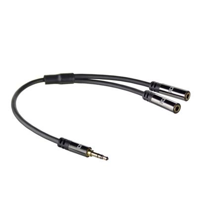 ACT 3,5mm jack naar 2x audio M/F - thumbnail