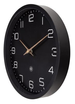 NeXtime NX-7373ZW Wandklok ECO 30 cm Zwart