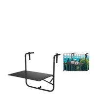 Balkontafel mat donker grijs - thumbnail