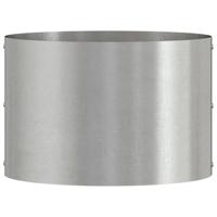 VidaXL Plantenring 5 pcs zilver 30 x 30 x 20 cm roestvrij staal - thumbnail