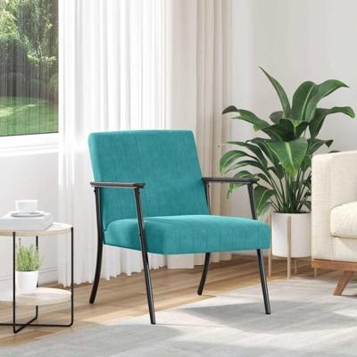 Fauteuil Turquoise 59 x 75 x 78 cm Fluweel