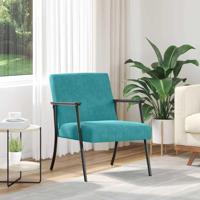 Fauteuil Turquoise 59 x 75 x 78 cm Fluweel - thumbnail