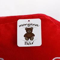 Knuffelbeer Bruin 50cm met HartKussen 32cm - thumbnail