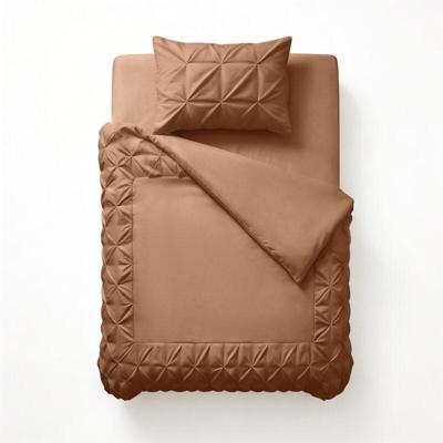 Sleeptime Border Pintuck Mocha Moose 140 x 200/220 cm