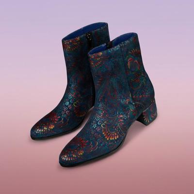 Blue Desert Lotus Lady Boot Lureaux - Handgemaakte Nette Schoenen Voor Heren