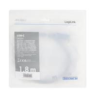 LogiLink UA0335 USB-C-displaykabel USB-C / DisplayPort Adapterkabel USB-C stekker, DisplayPort-stekker 1.80 m Zwart - thumbnail