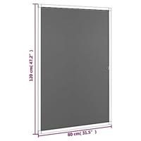 VidaXL Raamhor 80x120 cm antracietkleurig - thumbnail