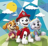 Clementoni legpuzzel super color vierkant paw patrol, 3x48st. - thumbnail