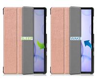 3-Vouw sleepcover hoes - Samsung Galaxy Tab S6 - Rose Goud - thumbnail