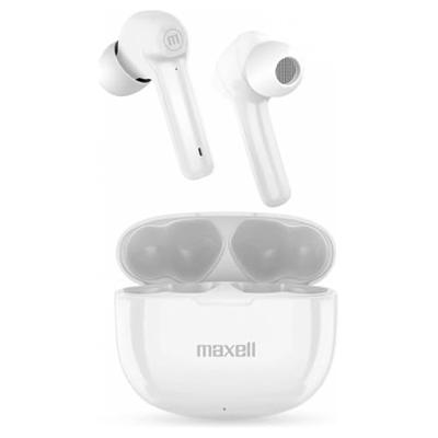 Maxell Dynamic+ draadloze hoofdtelefoon met oplaadetui Bluetooth wit