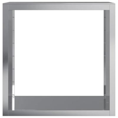 Haardhoutrek 100x40x100 cm gegalvaniseerd staal